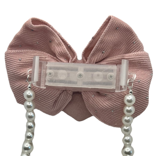 Acessório Para Celular Coração e Pérolas