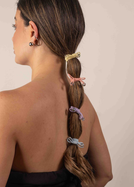 Elásticos de Cabelo Laços Pastel