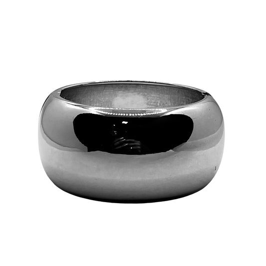 Pulseira Bracelete Grosso Liso Dourado/Prateado