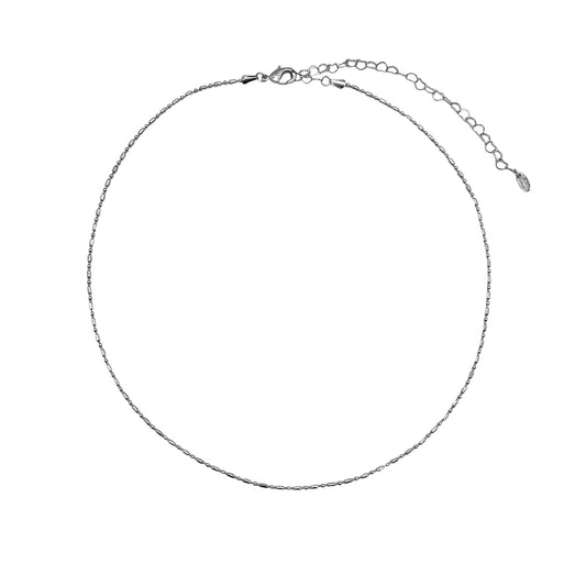 Colar Fino Canutilhos Prateado