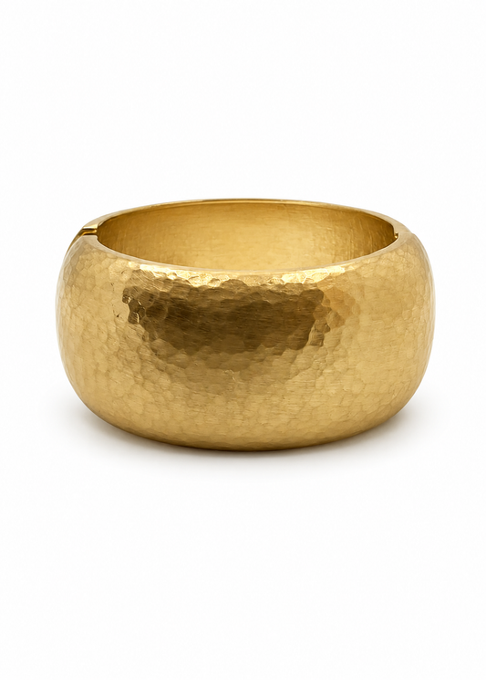 Bracelete Martelado Dourado