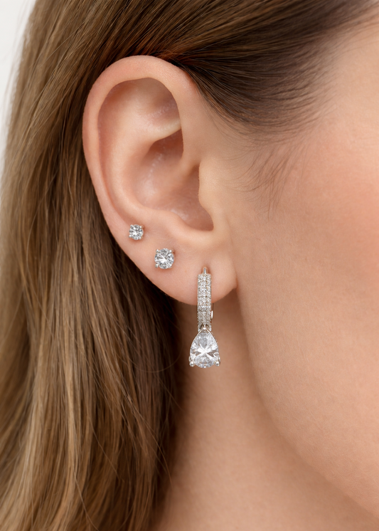 Trio de Brincos Craveados