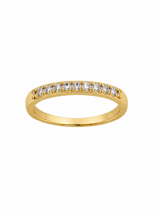 Anel Falange Cravejado Dourado