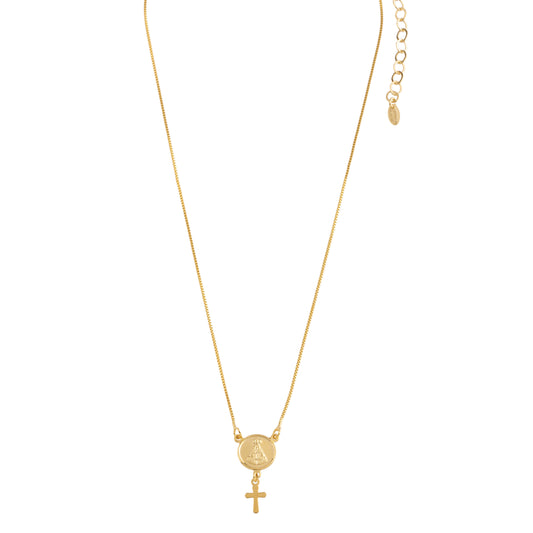 Colar Nossa Senhora Dourado