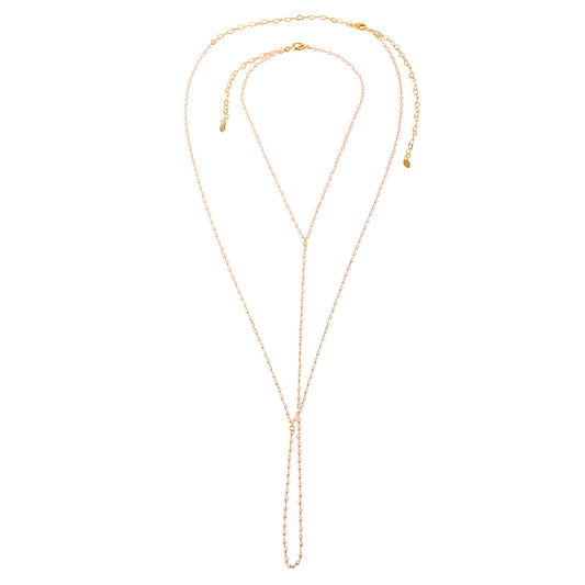 Body Chain Pérolas Dourado