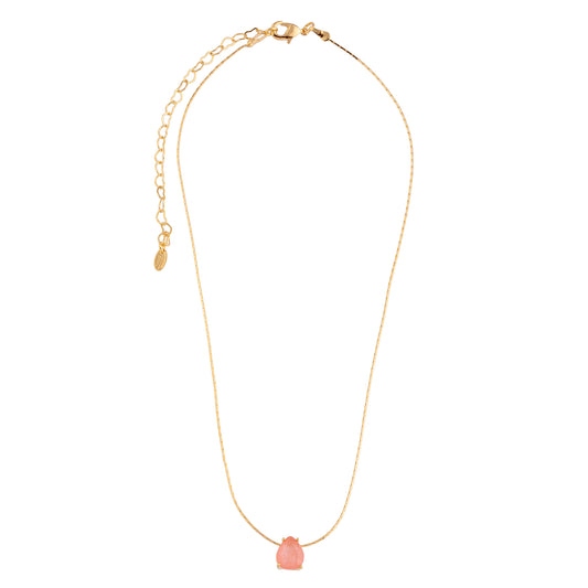 Colar Gota Colorida Dourado