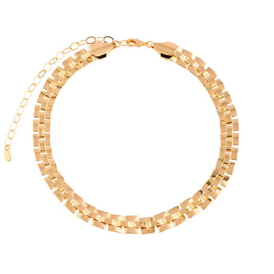 Colar Choker Articulada Dourado