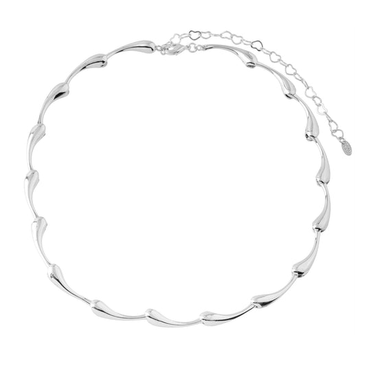 Colar Gotas Articuladas Dourado/Prateado