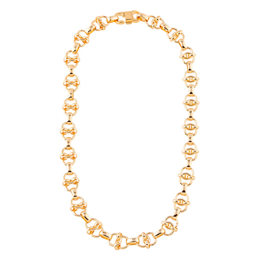 Colar Elos Entrelaçados Dourado