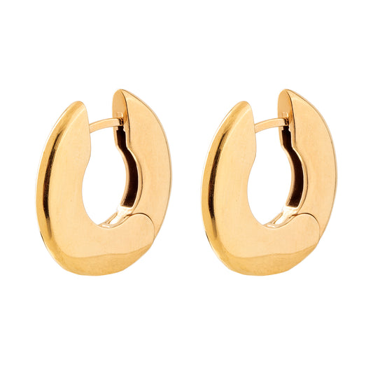 Brinco Argola Redonda Lisa M Dourado