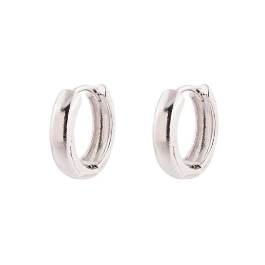 Brinco Argola Lisa Clássica Prateado