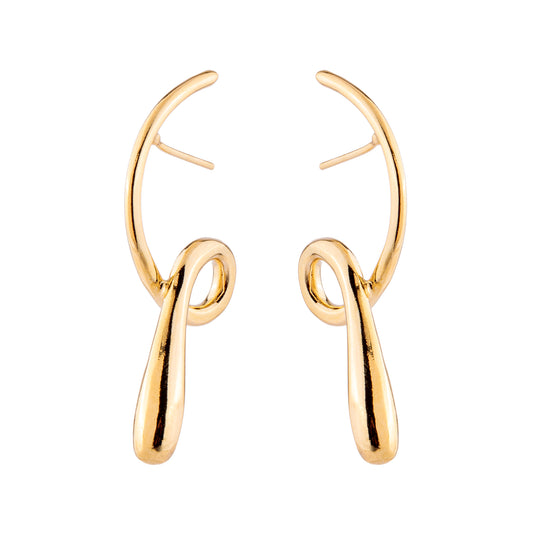 Brinco Enrolado Dourado