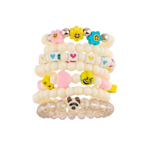 Pulseira Kit Infantil Branca Sortidas