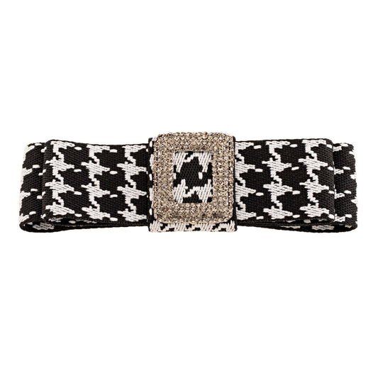 Laço de Cabelo Tweed com Cravejado