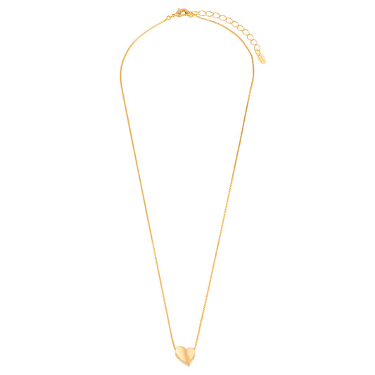 Colar com Pingente de Coração Delicado Dourado