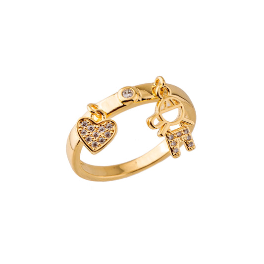 Anel Filhos Menino Dourado