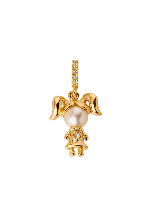 Pingente Filhos Pérolas Dourado