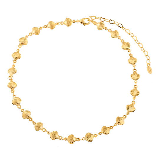 Colar Choker Conchinhas Dourado