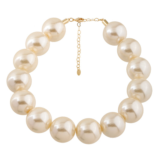 Colar Maxi Pérolas Dourado