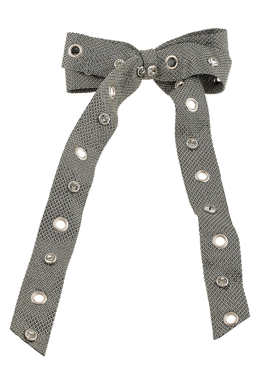 Laço de Cabelo Fita de Brilho com Ilhós e Strass