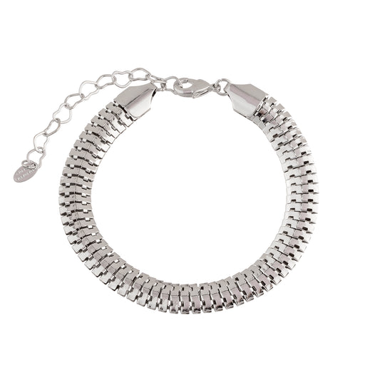 Pulseira Malha Prateada