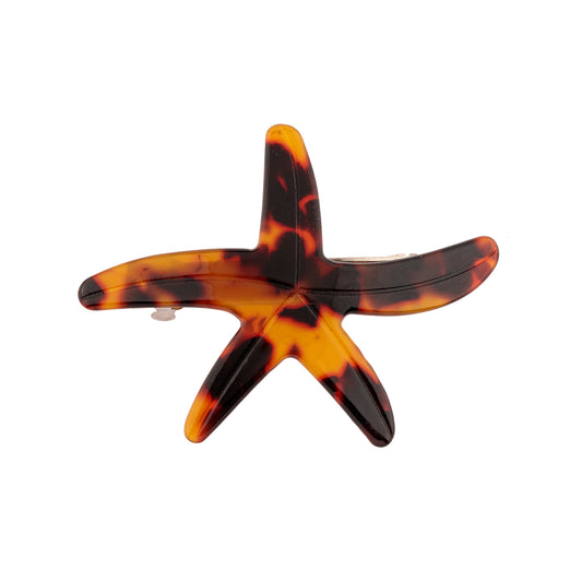 Grampo de Cabelo Estrela Estrela do Mar Tartaruga/Branca
