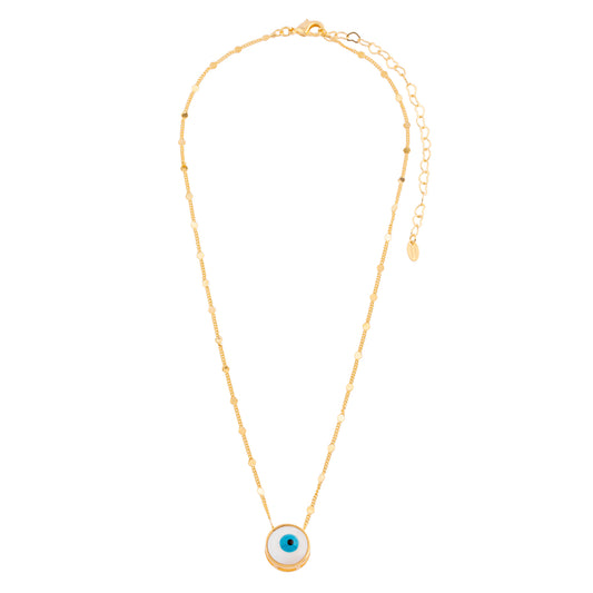 Colar Olho Grego Dourado
