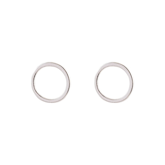 Brinco Círculo Liso Prata 925