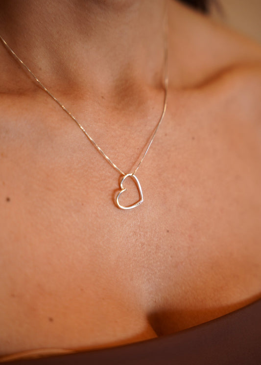 Colar Coração Prata 925