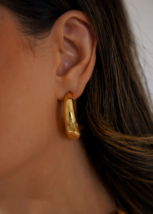 Kit Colar e Brinco Dourado