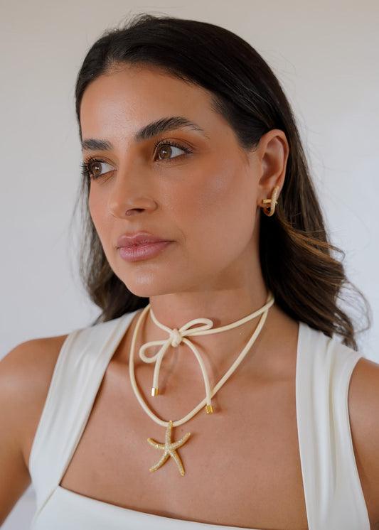 Kit Colar Estrela do Mar e Brinco Craveado