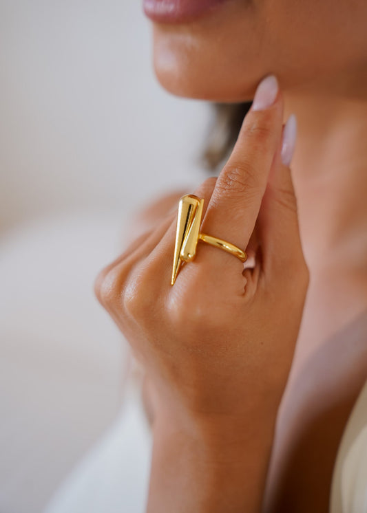 Anel Gota Dulpa Minimalista