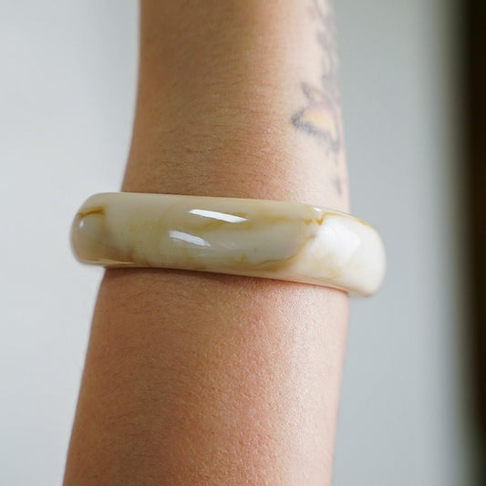 Pulseira Maxi Bracelete Resina Quadrada