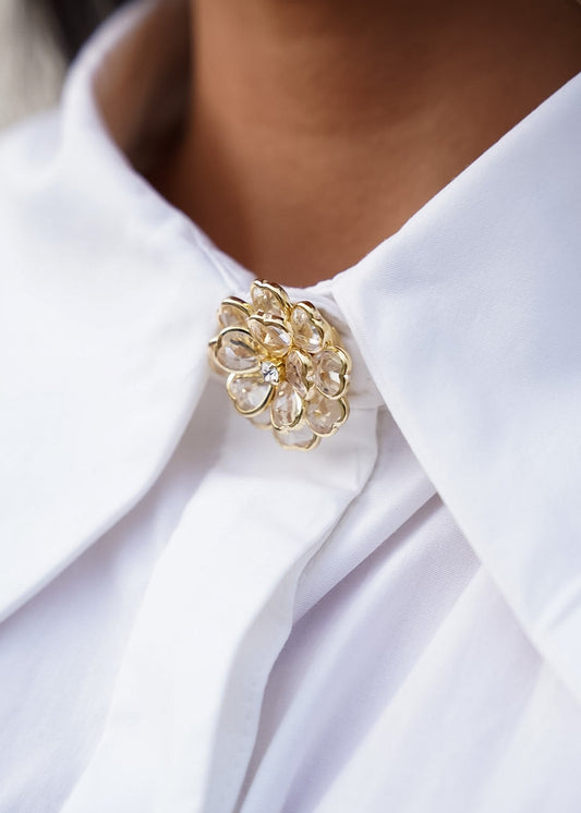 Abotuadura Flor Cristal
