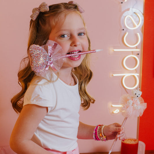 Caneta Coração Brilhos