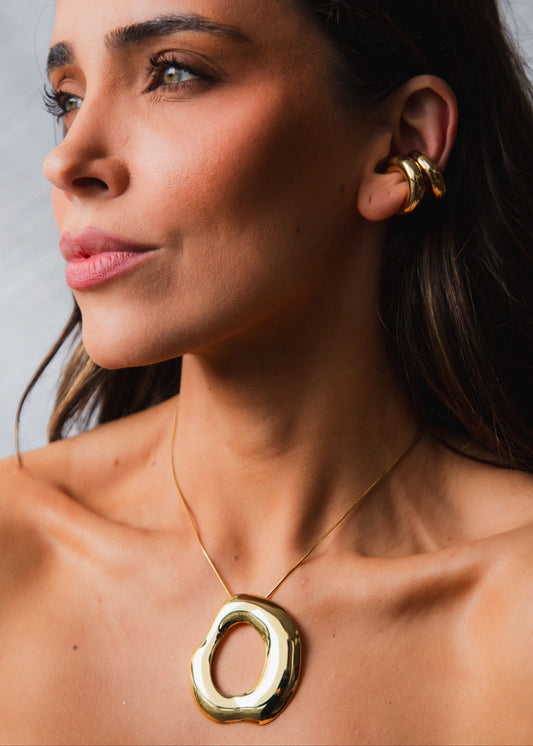 Conjunto Colar e Piercing Orgânico