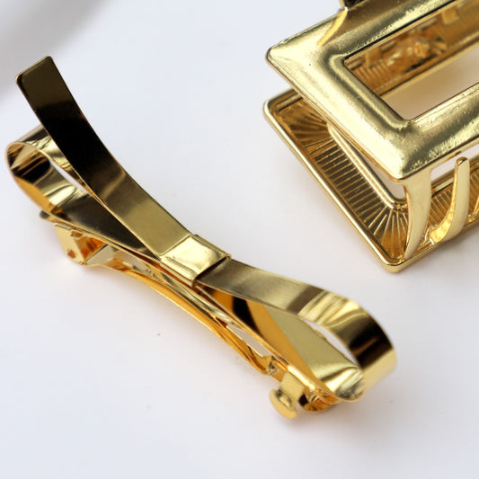 Presilha de Cabelo Lacinho Liso Dourado
