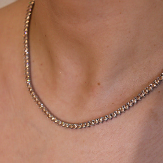 Colar Riviera Champanhe Prateado