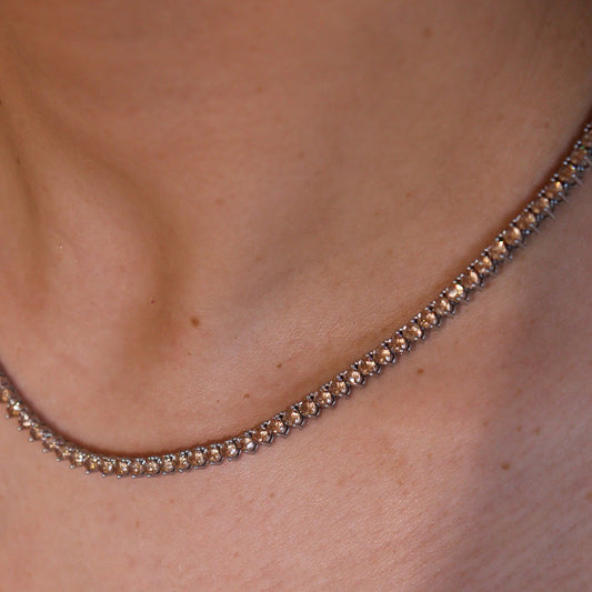 Colar Riviera Champanhe Prateado