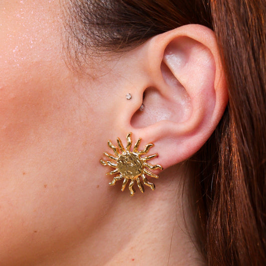 Brinco Sol Dourado