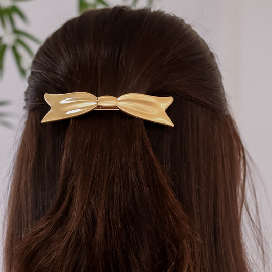 Grampo de Laço Escovado Dourado