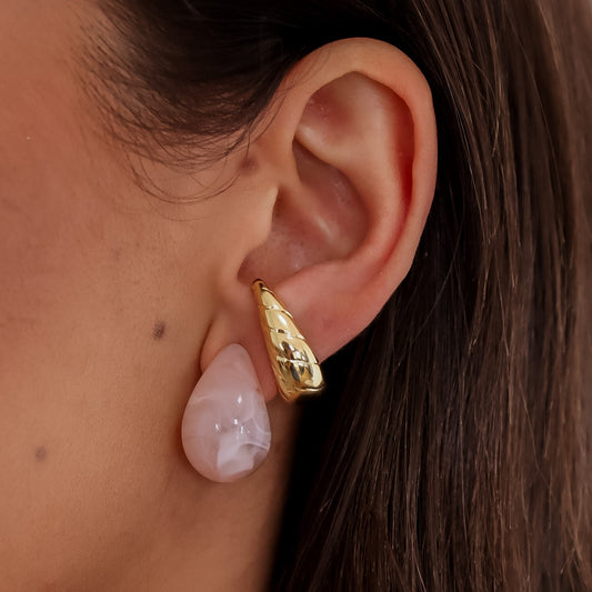 Piercing Croissant Liso Dourado