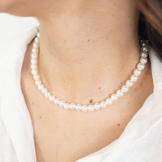 Colar Pérolas P Dourado