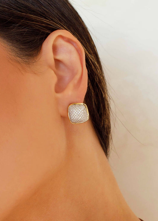 Brinco Quadrado Zircônias