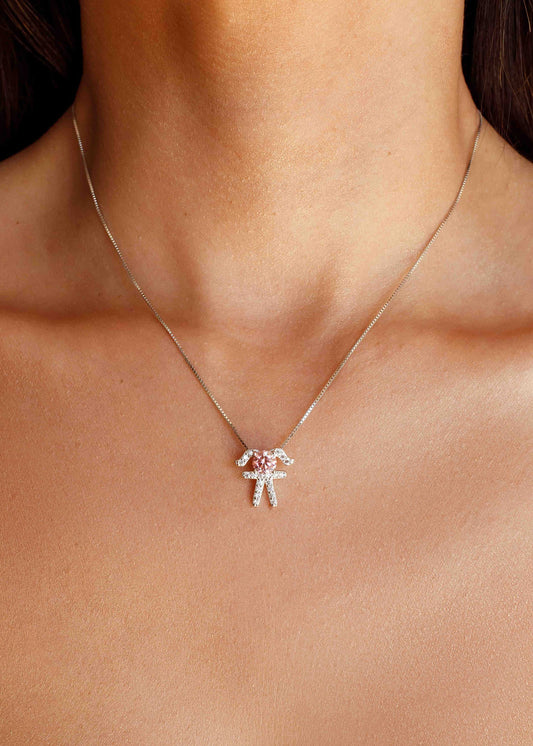 Colar Menino ou Menina com Moissanite em Prata 925