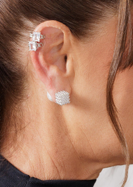 Brinco Ear Jacket Pérola