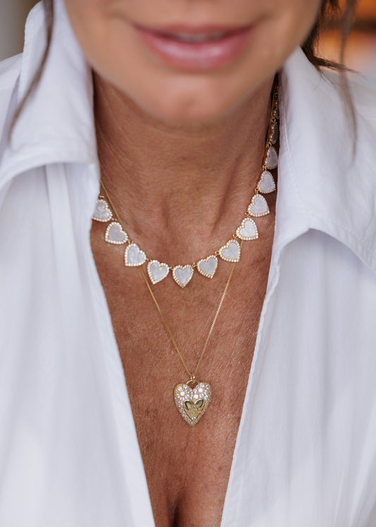 Colar Seja Forte e Corajosa Coração