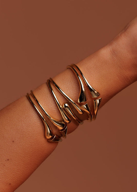 Bracelete Cuff Maxi Duplo