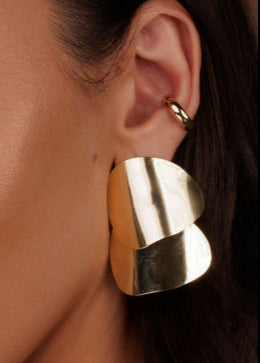 Brinco Maxi Duas Folhas Orgânico