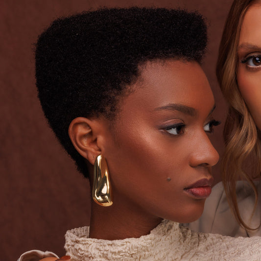 Brinco Maxi Orgânico Liso Dourado